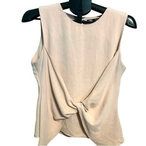 NWOT ZARA Pink Twist Front Blouse- Size Medium